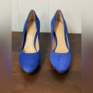 Blue Suede Women's Pumps